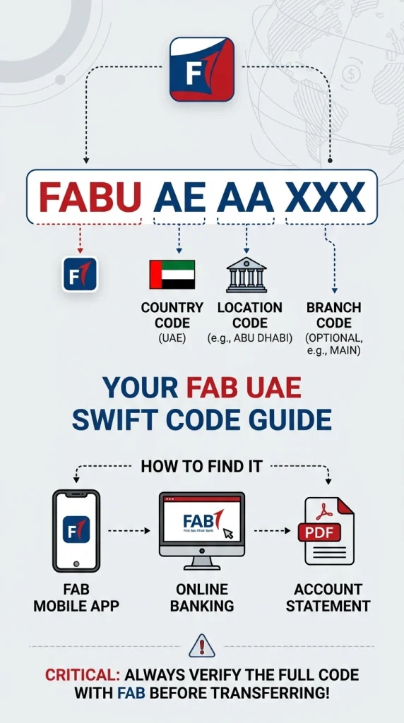 FAB Swift Code Guide
